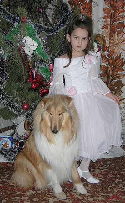 Настенька (моя дочь) в Новый год со Сплэш